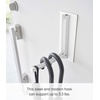 image:imageYAMAZAKI Home Magnetic Hook Folding Collapsible Wall and Door Hanger BlackWhite