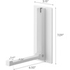 image:imageYAMAZAKI Home Magnetic Hook Folding Collapsible Wall and Door Hanger BlackWhite