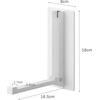 image:imageYAMAZAKI Home Magnetic Hook Folding Collapsible Wall and Door Hanger BlackWhite