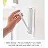 image:imageYAMAZAKI Home Magnetic Hook Folding Collapsible Wall and Door Hanger BlackWhite