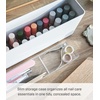 image:imageYAMAZAKI Home Nail Polish Organizer with Lid and Storage Tray Case White  Spacious nail care container with lid Slim storage case for nail polish Includes a builtin tray for nail care suppliesWhite