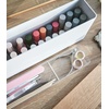 image:imageYAMAZAKI Home Nail Polish Organizer with Lid and Storage Tray Case White  Spacious nail care container with lid Slim storage case for nail polish Includes a builtin tray for nail care suppliesWhite