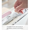 image:imageYAMAZAKI Home Nail Polish Organizer with Lid and Storage Tray Case White  Spacious nail care container with lid Slim storage case for nail polish Includes a builtin tray for nail care suppliesWhite