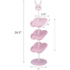image:imageYAMAZAKI Home Other Bunny Childrens Shoe Rack  Kids Shoe Organizer 26  Steel  Holds 3 Pairs of ShoesPink