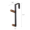 image:imageYAMAZAKI Home OverTheDoor Hook Steel OverTheDoor No Assembly ReqBlack