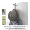 image:imageYAMAZAKI Home OverTheDoor Hook Steel OverTheDoor No Assembly ReqBlack