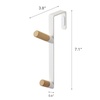 image:imageYAMAZAKI Home OverTheDoor Hook Steel OverTheDoor No Assembly ReqWhite