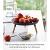 image:imageYAMAZAKI Home Pedestal Table Tray with Wooden Legs for Countertop White  Versatile metal pedestal table tray featuring wooden legs Ideal for countertop display Showcase food or accessoriesBlack