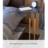 image:imageYAMAZAKI Home Plain Metal and Wood Sliding Sofa C Table End Table Coffee Tray Laptop Desk Modern Bedside Or Living Room Small Accent Table 22  Steel  Versatile metal and wood sliding sofa C table Perfect as a coffee tray laptop desk or modern bedside small accent tableBlack