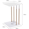image:imageYAMAZAKI Home Plain Metal and Wood Sliding Sofa C Table End Table Coffee Tray Laptop Desk Modern Bedside Or Living Room Small Accent Table 22  Steel  Versatile metal and wood sliding sofa C table Perfect as a coffee tray laptop desk or modern bedside small accent tableWhite