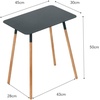 image:imageYAMAZAKI Home Plain Modern Rectangular Space Saving Side Table for Living Room Or Small Bedside Metal and Wood Accent End Table 20  Steel  Modern spacesaving design ideal for living rooms or small bedsides Beautiful metal and wood accent end table Saves spaceBlack