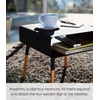 image:imageYAMAZAKI Home Plain Side Table with Open Storage Shelf Rectangular Accent Space Saving Living Room Bedroom Couch End Table  Short 14  Steel  WoodBlack