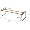image:imageYAMAZAKI Home Plain Stackable Slim Shoe Rack 7  Steel  Holds Up To 4 Pairs Of Shoes Per ShelfBlack