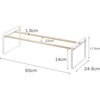 image:imageYAMAZAKI Home Plain Stackable Slim Shoe Rack 7  Steel  Holds Up To 4 Pairs Of Shoes Per ShelfWhite