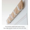 image:imageYAMAZAKI Home Ply Over The Door Hooks  Hanging Coat Rack Wood OverTheDoor Minimal Assembly ReqAsh