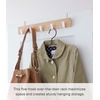image:imageYAMAZAKI Home Ply Over The Door Hooks  Hanging Coat Rack Wood OverTheDoor Minimal Assembly ReqAsh