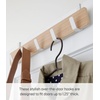 image:imageYAMAZAKI Home Ply Over The Door Hooks  Hanging Coat Rack Wood OverTheDoor Minimal Assembly ReqAsh