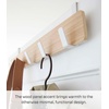 image:imageYAMAZAKI Home Ply Over The Door Hooks  Hanging Coat Rack Wood OverTheDoor Minimal Assembly ReqAsh