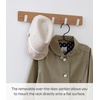 image:imageYAMAZAKI Home Ply Over The Door Hooks  Hanging Coat Rack Wood OverTheDoor Minimal Assembly ReqAsh
