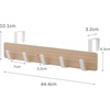 image:imageYAMAZAKI Home Ply Over The Door Hooks  Hanging Coat Rack Wood OverTheDoor Minimal Assembly ReqAsh