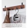 image:imageYAMAZAKI Home Ply Over The Door Hooks  Hanging Coat Rack Wood OverTheDoor Minimal Assembly ReqWalnut