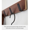 image:imageYAMAZAKI Home Ply Over The Door Hooks  Hanging Coat Rack Wood OverTheDoor Minimal Assembly ReqWalnut