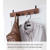 image:imageYAMAZAKI Home Ply Over The Door Hooks  Hanging Coat Rack Wood OverTheDoor Minimal Assembly ReqWalnut