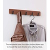 image:imageYAMAZAKI Home Ply Over The Door Hooks  Hanging Coat Rack Wood OverTheDoor Minimal Assembly ReqWalnut