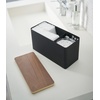 image:imageYAMAZAKI Home Rin Countertop Organizer Bathroom Kitchen Counter Organizer Metal Toiletries Holder  Steel  Wood  Versatile kitchen and bathroom countertop organizer Designed for convenient home organization Suits modern home storageBlack