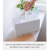 image:imageYAMAZAKI Home Rin Countertop Organizer Bathroom Kitchen Counter Organizer Metal Toiletries Holder  Steel  Wood  Versatile kitchen and bathroom countertop organizer Designed for convenient home organization Suits modern home storageWhite