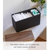 image:imageYAMAZAKI Home Rin Countertop Organizer Bathroom Kitchen Counter Organizer Metal Toiletries Holder  Steel  Wood  Versatile kitchen and bathroom countertop organizer Designed for convenient home organization Suits modern home storageBlack