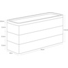 image:imageYAMAZAKI Home Rin Stacking Watch And Accessory Case Jewelry Box Organizer For Glasses  Plastic  WoodWhite