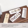 image:imageYAMAZAKI Home Rin Stacking Watch And Accessory Case Jewelry Box Organizer For Glasses  Plastic  WoodWhite