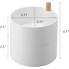 image:imageYAMAZAKI Home Rotating Accessory Organizer 2Tier Storage Box Watch or Glasses Holder  Large  Plastic  Wood