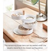 image:imageYAMAZAKI Home Rotating Jewelry Organizer 4Tier Storage Box Stacked Accessory Trays With Wooden Dowel  Small  Plastic  Wood  Rotating 4tier storage box with stacked accessory trays Plastic and wood construction featuring an elegant wooden dowelWhite