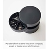 image:imageYAMAZAKI Home Rotating Jewelry Organizer 4Tier Storage Box Stacked Accessory TraysBlack