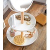 image:imageYAMAZAKI Home Round Standing Mirror with TwoTiered Accessory Trays Bathroom and Bedroom Organizer  Steel  Wood  Mirror Diameter 59 Inches  Features a rotating doublesided mirror with 1x and 3x magnification Sleek steel and wood construction Organize jewelryMirror