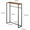 image:imageYAMAZAKI Home Slim Console Table  Narrow Entryway Table 24 Inch with Hooks UltraShallow Skinny Table for Small Spaces Modern White Narrow Console Table Steel  Wood Easy Assembly  Ultrashallow skinny console table for small spaces 24inch Adds practical everyday storage Keeps essentials organizedBlack