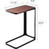 image:imageYAMAZAKI Home Small Metal and Wood Bedside Compact Side Table for Modern Living Room  Narrow C Shaped Slim End Table Steel One Size Black  Compact metal and wood bedside table or couch table with a narrow Cshaped design Built for daily use Living room deskBlack