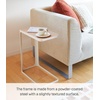 image:imageYAMAZAKI Home Small Metal and Wood Bedside Compact Side Table for Modern Living Room  Narrow C Shaped Slim End Table Steel One Size Black  Compact metal and wood bedside table or couch table with a narrow Cshaped design Built for daily use Living room deskWhite