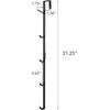 image:imageYAMAZAKI Home Smart Home Over The Door Hooks  Vertical Hanging Coat Rack Fits Doors Up to 1375 Thick  SteelBlack