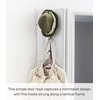 image:imageYAMAZAKI Home Smart Home Over The Door Hooks  Vertical Hanging Coat Rack Fits Doors Up to 1375 Thick  SteelBlack