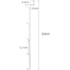 image:imageYAMAZAKI Home Smart Home Over The Door Hooks  Vertical Hanging Coat Rack Fits Doors Up to 1375 Thick  SteelWhite