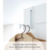 image:imageYAMAZAKI Home Smart Over The Door Coat Hook Organizer Collapsible Foldable Rack for Entryway Or Bedroom Closet  2Hook  Steel  Collapsible coat hook organizer utilizes space behind doors Comes with 2 hooks Spacesaving designWhite