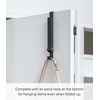 image:imageYAMAZAKI Home Smart Over The Door Coat Hook Organizer Collapsible Foldable Rack for Entryway Or Bedroom Closet  2Hook  Steel  Collapsible coat hook organizer utilizes space behind doors Comes with 2 hooks Spacesaving designBlack