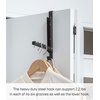 image:imageYAMAZAKI Home Smart Over The Door Coat Hook Organizer Collapsible Foldable Rack for Entryway Or Bedroom Closet  2Hook  Steel  Collapsible coat hook organizer utilizes space behind doors Comes with 2 hooks Spacesaving designBlack