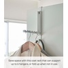 image:imageYAMAZAKI Home Smart Over The Door Coat Hook Organizer Collapsible Foldable Rack for Entryway Or Bedroom Closet  2Hook  Steel  Collapsible coat hook organizer utilizes space behind doors Comes with 2 hooks Spacesaving designWhite