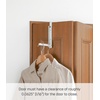 image:imageYAMAZAKI Home Smart Over The Door Coat Hook Organizer Collapsible Foldable Rack for Entryway Or Bedroom Closet  2Hook  Steel  Collapsible coat hook organizer utilizes space behind doors Comes with 2 hooks Spacesaving designWhite