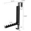 image:imageYAMAZAKI Home Smart Over The Door Coat Hook Organizer Collapsible Foldable Rack for Entryway Or Bedroom Closet  2Hook  Steel  Collapsible coat hook organizer utilizes space behind doors Comes with 2 hooks Spacesaving designBlack
