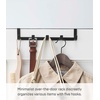 image:imageYAMAZAKI Home Smart Over The Door Hooks  Hanging Coat Rack  Wide  SteelBlack